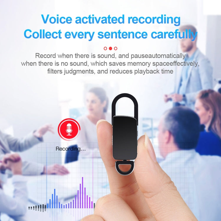 S20 64GB Keychain HD Noise Reduction Portable Recording Pen, 64GB