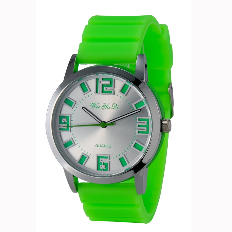 WeiYaQi 891 Fashion Wrist Watch with Silicagel Watch Band