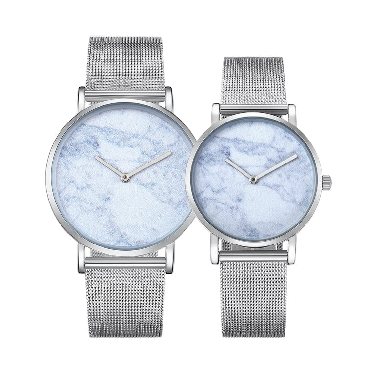 CAGARNY 6812 Round Dial Alloy Silver Case Fashion Couple Watch Men & Women Lover Quartz Watches with Stainless Steel Band, WA0724A, WA0724C, WA0724D