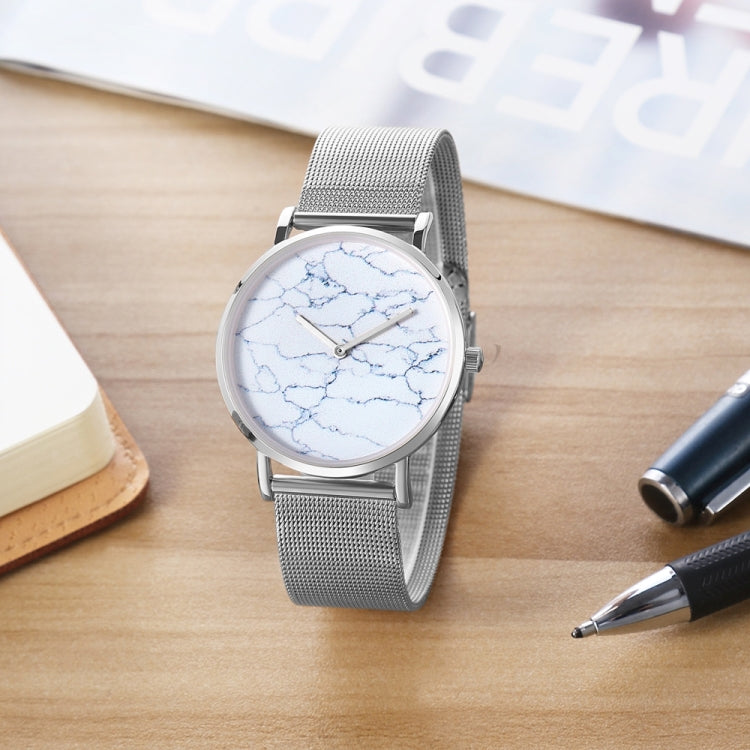CAGARNY 6812 Round Dial Alloy Silver Case Fashion Couple Watch Men & Women Lover Quartz Watches with Stainless Steel Band