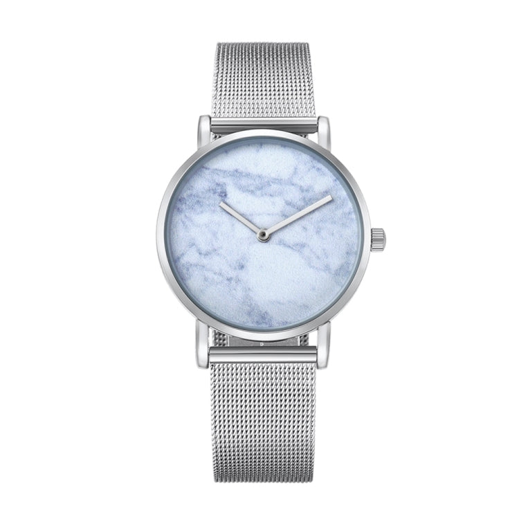 CAGARNY 6812 Round Dial Alloy Silver Case Fashion Women Watch Quartz Watches with Stainless Steel Band