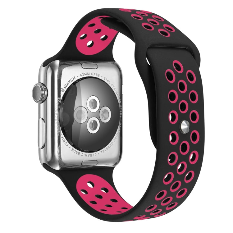 For Apple Watch Series 10 42mm / 9&8&7 41mm / SE 3&SE 2&6&SE&5&4 40mm / 3&2&1 38mm Fashionable Classical Silicone Sport Watch Band(Grey White), WA1230A, WA1230B, WA1230BG, WA1230BH, WA1230BL, WA1230BM, WA1230BR, WA1230BY, WA1230C, WA1230D, WA1230DW����...