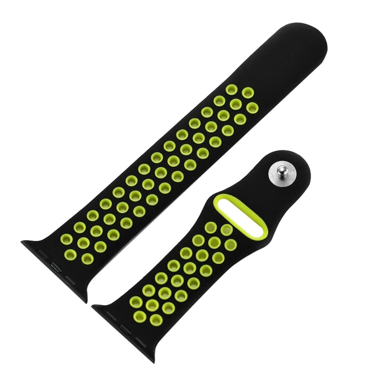 For Apple Watch Series 10 42mm / 9&8&7 41mm / SE 3&SE 2&6&SE&5&4 40mm / 3&2&1 38mm Fashionable Classical Silicone Sport Watch Band(Grey White), WA1230A, WA1230B, WA1230BG, WA1230BH, WA1230BL, WA1230BM, WA1230BR, WA1230BY, WA1230C, WA1230D, WA1230DW    ...