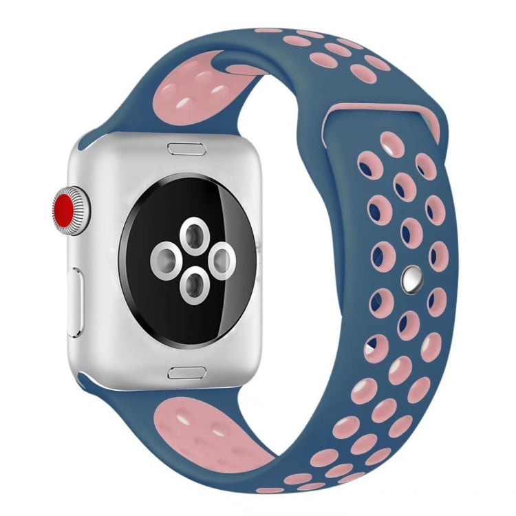 For Apple Watch Series 10 42mm / 9&8&7 41mm / SE 3&SE 2&6&SE&5&4 40mm / 3&2&1 38mm Fashionable Classical Silicone Sport Watch Band(Grey White), WA1230A, WA1230B, WA1230BG, WA1230BH, WA1230BL, WA1230BM, WA1230BR, WA1230BY, WA1230C, WA1230D, WA1230DW����...