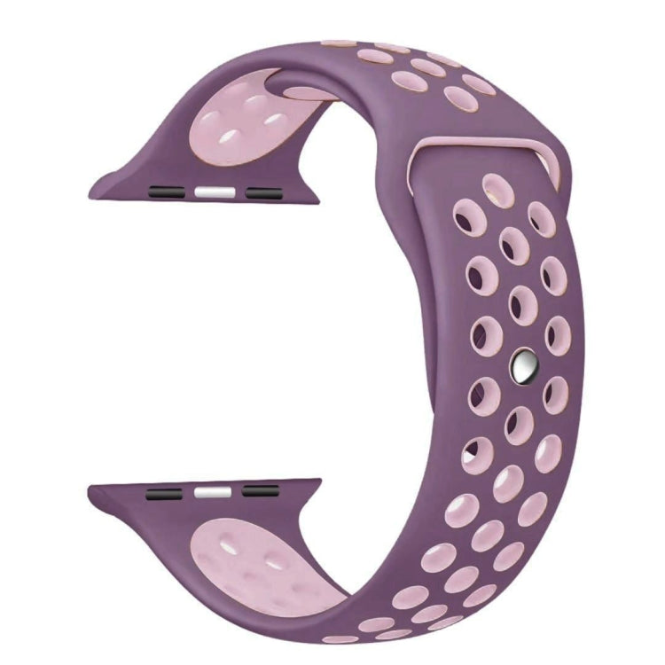 For Apple Watch Ultra 49mm&Watch Ultra 2 49mm / Series 10 46mm / 9&8&7 45mm / SE 3&SE 2&6&SE&5&4 44mm / 3&2&1 42mm Fashionable Classical Silicone Sport Watch Band(Grey Yellow)