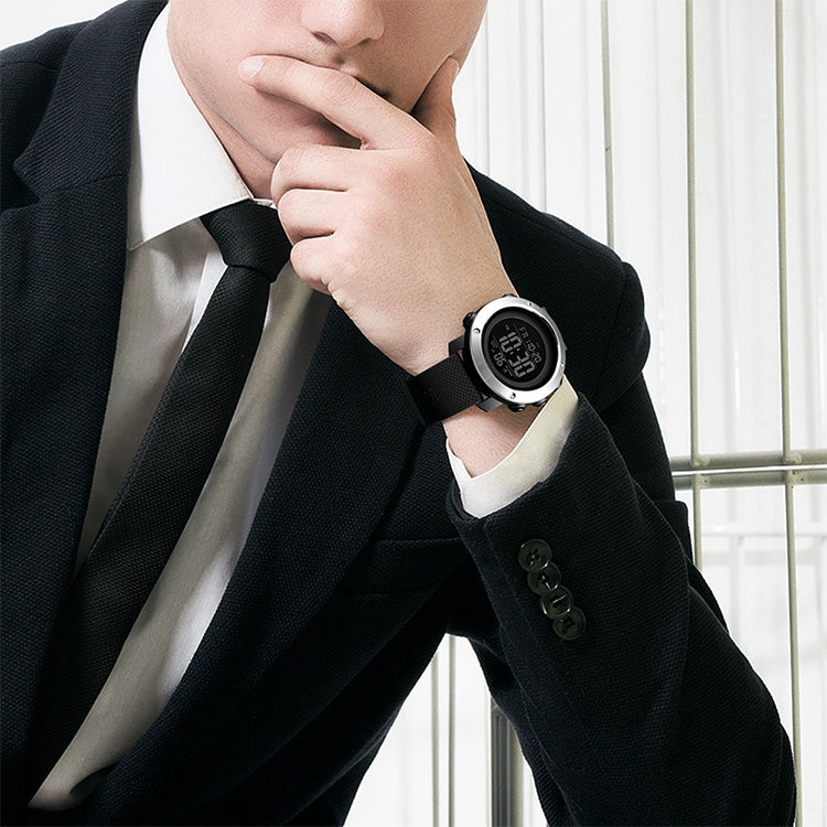 SKMEI 1416 Multifunctional Outdoor Fashion Noctilucent Waterproof Steel Ring Digital Watch