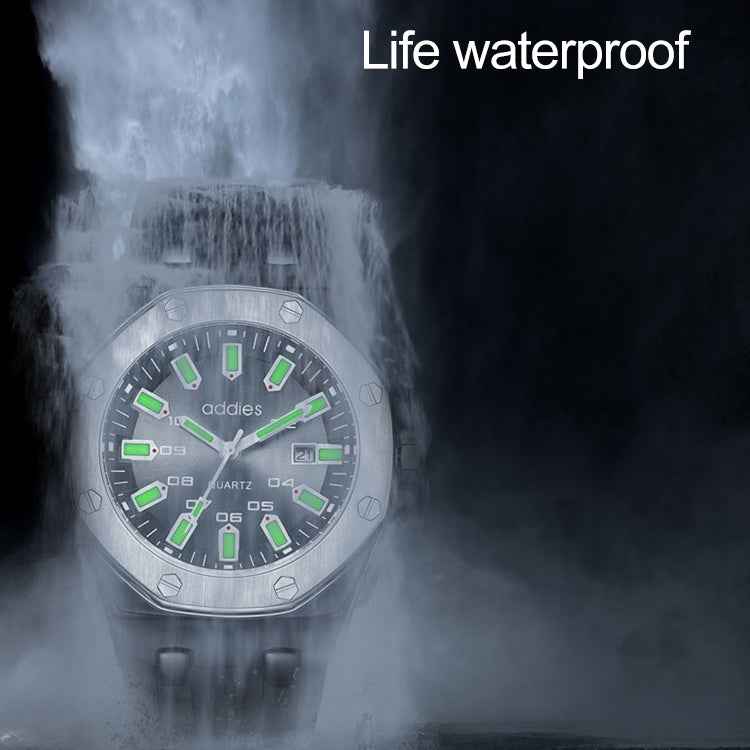 addies MY-052 Business Multifunctional Luminous Watch Silicone Watchstrap Watch for Men