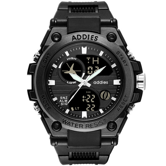 addies MY-1818 Luminous Three-window LED Outdoor Sports Multi-function Electronic Watch for Men, Support Calendar / Alarm Clock / Timer
