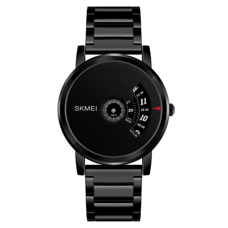 SKMEI 1260 Fashion Creative Pointer 30m Waterproof Quartz Wrist Watch with Stainless Steel Watchband