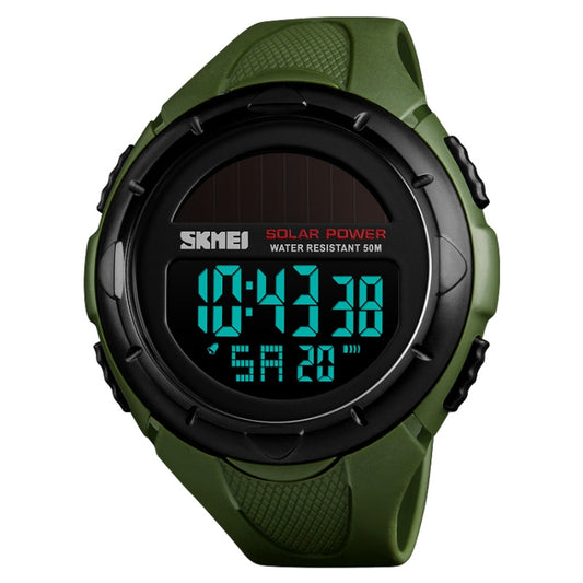 SKMEI 1405 Fashion Solar Power Outdoor Sports Watch Multifunctional 50m Waterproof Men Digital Watch