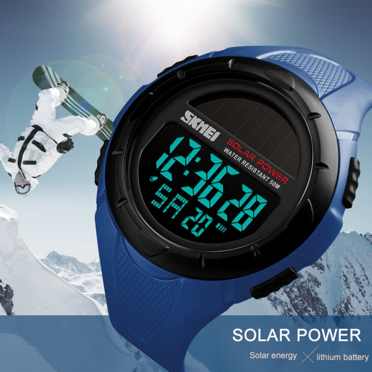 SKMEI 1405 Fashion Solar Power Outdoor Sports Watch Multifunctional 50m Waterproof Men Digital Watch