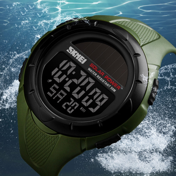 SKMEI 1405 Fashion Solar Power Outdoor Sports Watch Multifunctional 50m Waterproof Men Digital Watch