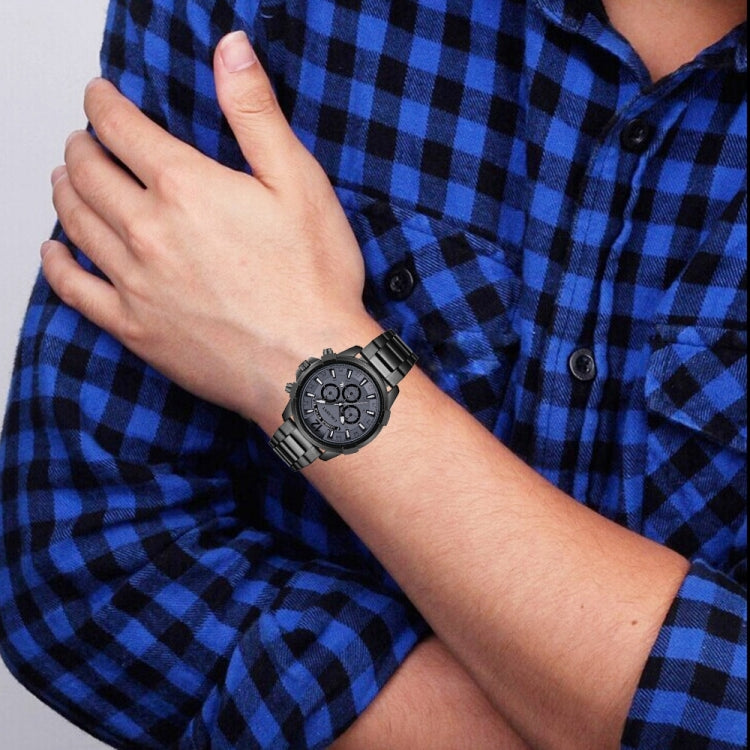 CAGARNY 6882 Fashion Waterproof Quartz Watch with Stainless Steel Band