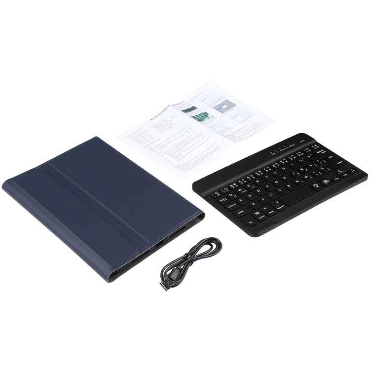 A06S Detachable Lambskin Texture Ultra-thin TPU Backlight Bluetooth Keyboard Leather Tablet Case with Stand For iPad mini 6 / mini 7