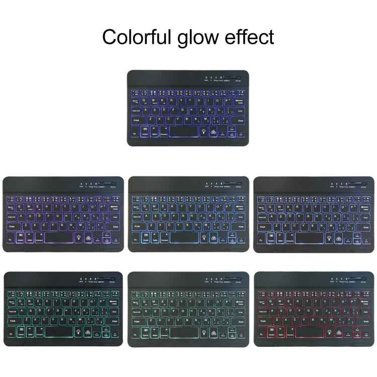 A06S Detachable Lambskin Texture Ultra-thin TPU Backlight Bluetooth Keyboard Leather Tablet Case with Stand For iPad mini 6 / mini 7