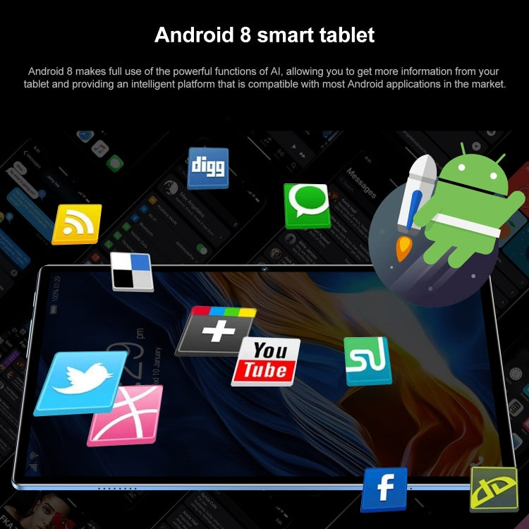 Android 8.0 MTK6750 Octa Core 1.8GHz, Dual SIM, Support GPS, OTG, WiFi, BT