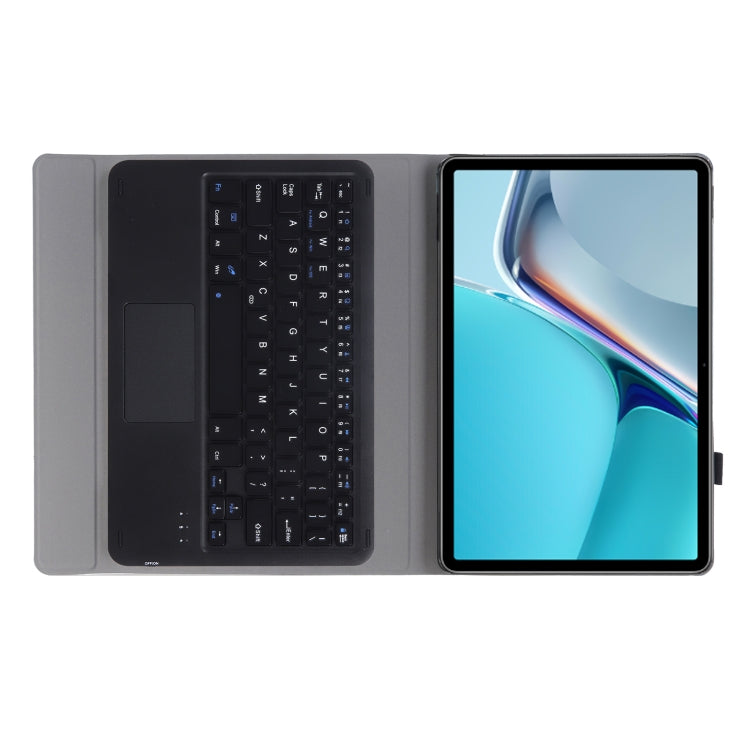 AW11-A Detachable Lambskin Texture Ultra-thin TPU Bluetooth Keyboard Leather Tablet Case with Touchpad & Stand For Huawei MatePad 11 2021, AW11-A