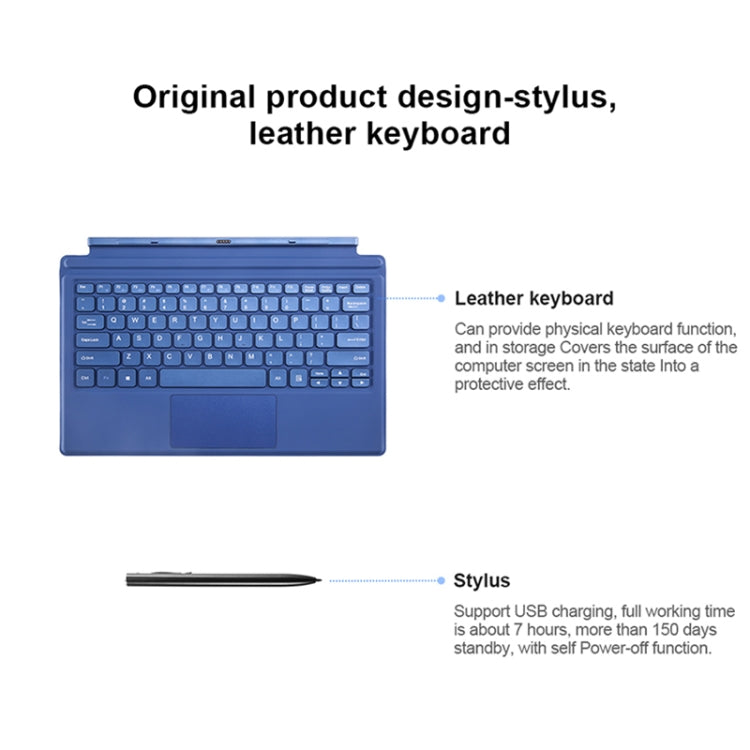 Windows 10 System, Intel Gemini Lake N4120 Quad Core up to 2.6GHz, with Keyboard & Stylus Pen, Support Dual Band WiFi & Bluetooth & TF Card & HDMI, US Plug