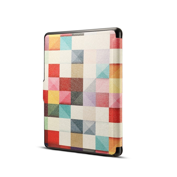 Printed Horizontal Flip PU Leather Protective Case for Amazon Kindle Paperwhite 1 & 2 & 3 with Sleep / Wake-up