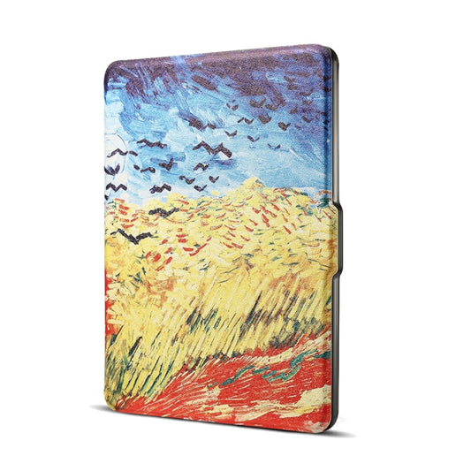 Printed Horizontal Flip PU Leather Protective Case for Amazon Kindle Paperwhite 1 & 2 & 3 with Sleep / Wake-up