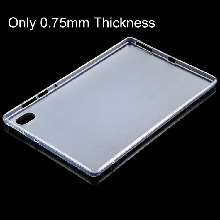 For Lenovo Tab K10 0.75mm Dropproof Inner Frosted Outer Glossy TPU Protective Case