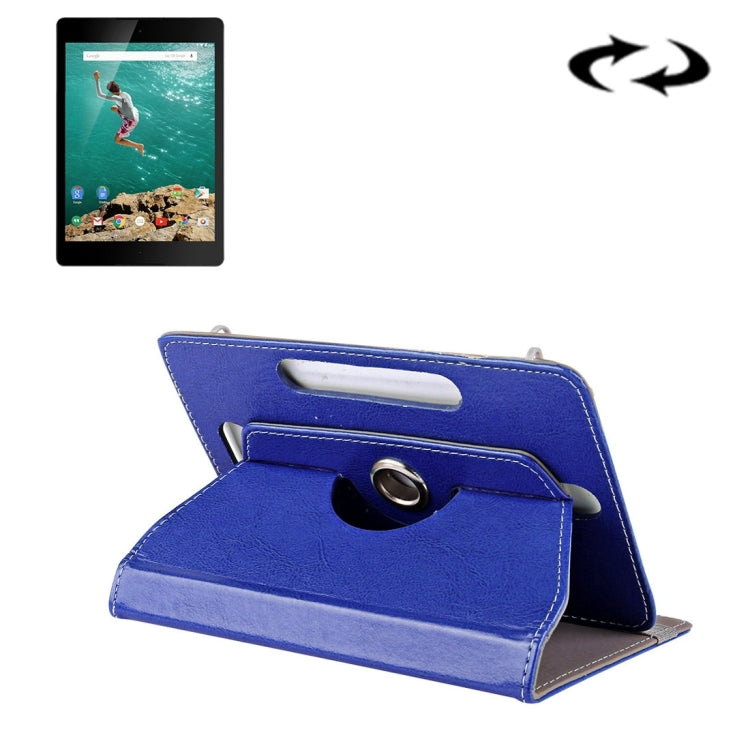 9 inch Tablets Leather Case Crazy Horse Texture 360 Degrees Rotation Protective Case Shell with Holder for ONDA V891w, Ramos i9s Pro & Win8, Colorfly i898W & i898A, 9 inch Blue, 9 inch Purple, 9 inch White, 9 inch Black, 9 inch Orange, 9 inch Red      ...