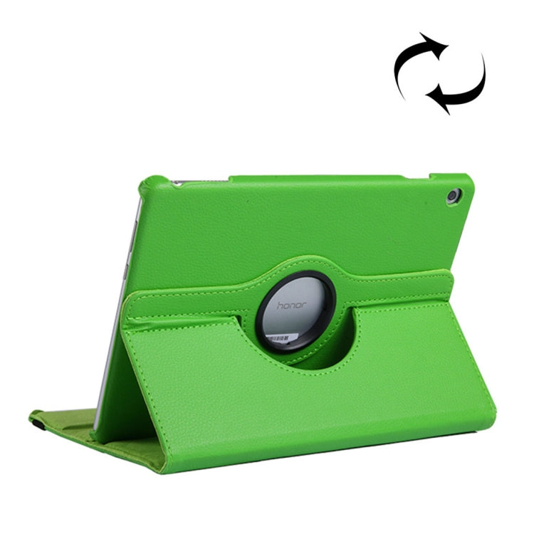 Litchi Texture Horizontal Flip 360 Degrees Rotation Leather Case for Huawei MediaPad T5 10.1, with Holder, For MediaPad T5 10.1
