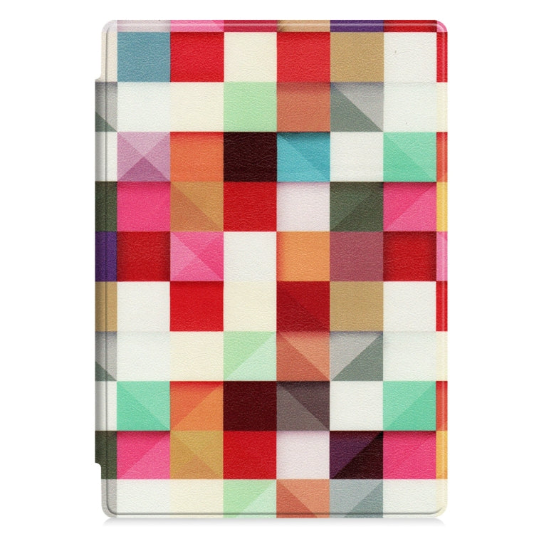 Magic Cube Pattern Colored Painted Horizontal Flip PU Leather Case for Microsoft Surface Pro 4 / 5 / 6 12.3 inch, with Holder & Pen Slot