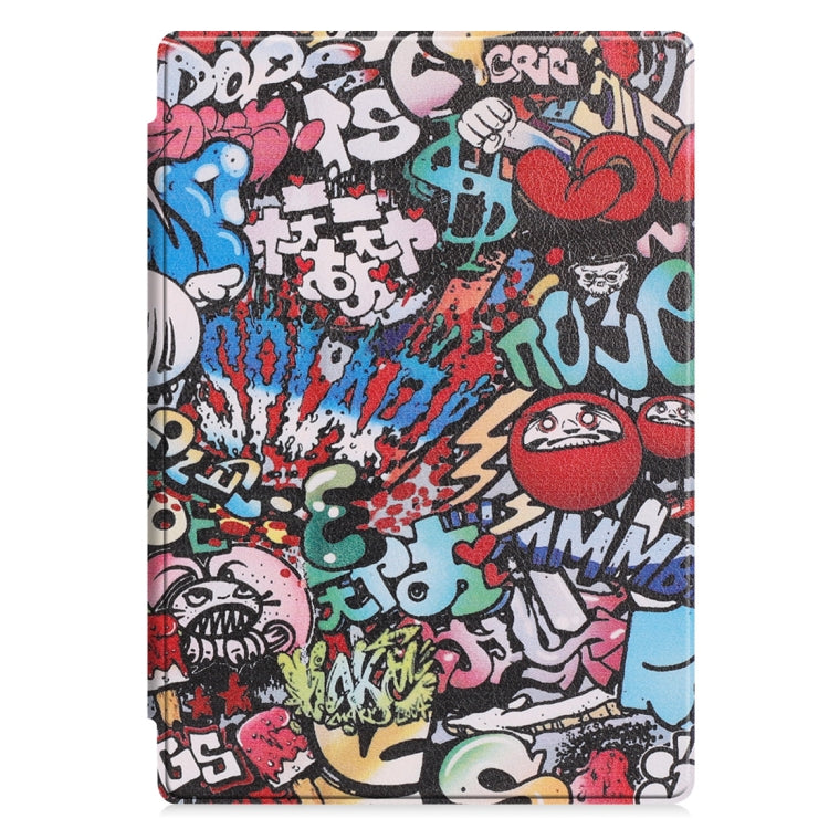 Graffiti Pattern Colored Painted Horizontal Flip PU Leather Case for Microsoft Surface Pro 4 / 5 / 6 12.3 inch, with Holder & Pen Slot