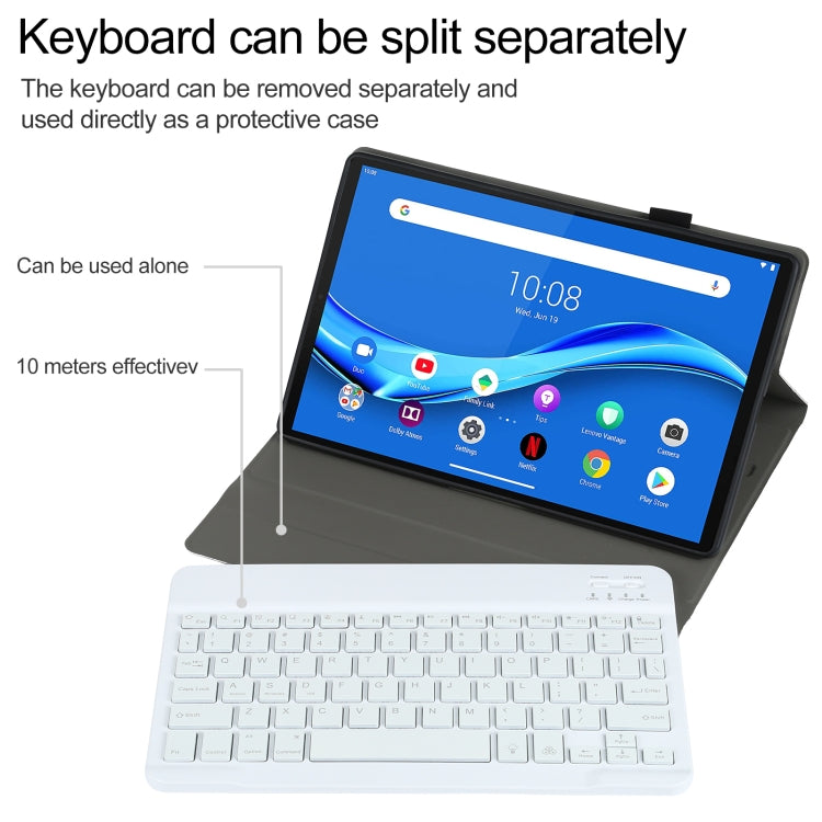 AM10S Detachable Bluetooth Backlight Keyboard Ultrathin Horizontal Flip Leather Tablet Case with Holder for Lenovo M10 Plus 10.3 inch X606F, For Lenovo M10 Plus