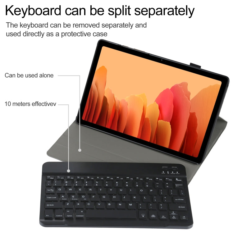 A500S Detachable Bluetooth Backlight Keyboard Ultrathin Horizontal Flip Leather Tablet Case with Holder for Samsung Galaxy Tab A7 10.4 (2020) T500 / T505