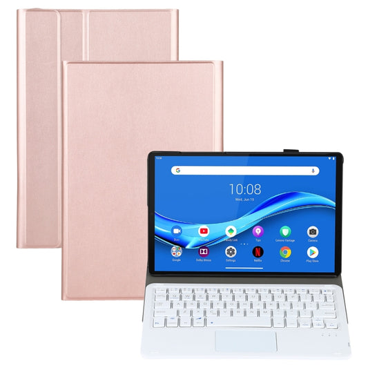AM10-A Detachable Bluetooth Backlight Keyboard Ultrathin Horizontal Flip Leather Tablet Case with Touchpad & Holder for Lenovo M10 Plus 10.3 inch X606F