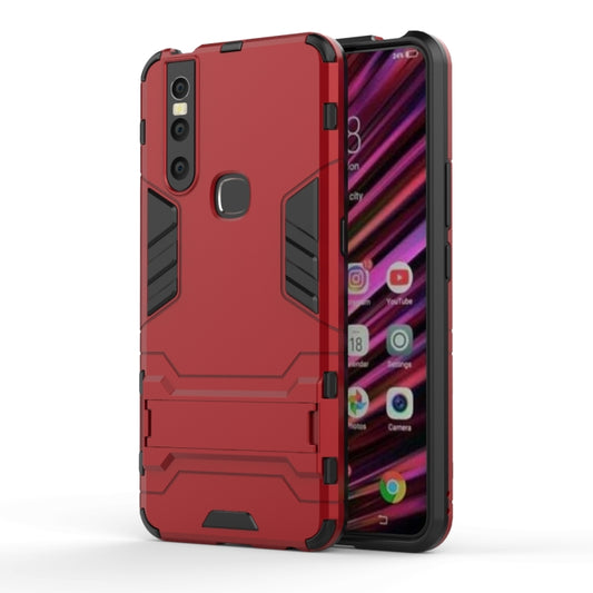 Shockproof PC + TPU Case for VIVO V15, with Holder