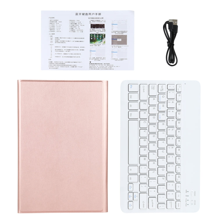 AM12 2 in 1 Removable Bluetooth Keyboard + Protective Leather Tablet Case with Holder for Lenovo Tab P11 (Tab-J606F), AM12