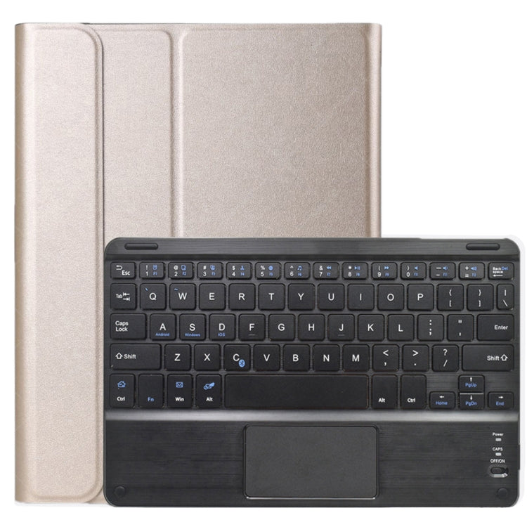 DY-E10 2 in 1 Removable Bluetooth Keyboard + Protective Leather Tablet Case with Touchpad & Holder for Lenovo Tab E10, For Lenovo Tab E10