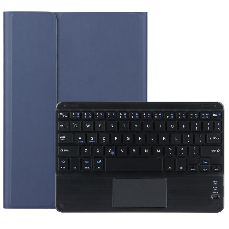 DY-E10 2 in 1 Removable Bluetooth Keyboard + Protective Leather Tablet Case with Touchpad & Holder for Lenovo Tab E10, For Lenovo Tab E10