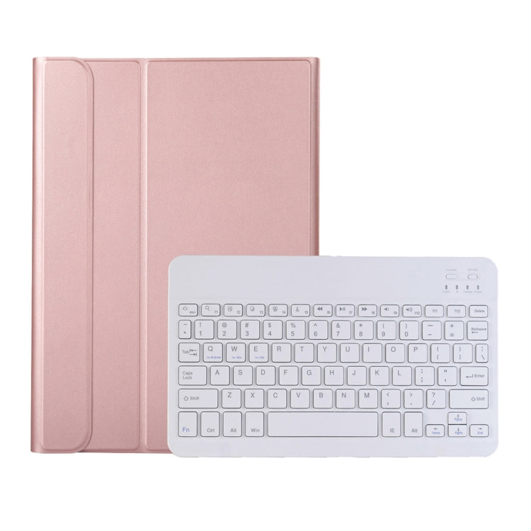 AK10 2 in 1 Detachable Bluetooth Keyboard + Lambskin Texture TPU Protective Leather Tablet Case with Holder for Lenovo Qitian K10 TB-X6C6X, AK10
