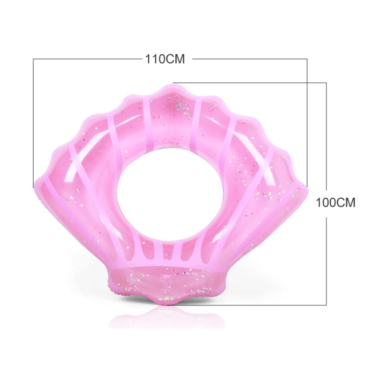 Shell Shape Inflatable Swimming Ring Lifesaving Ring Axillary Ring, Size: L,100x110cm, Size: 100x110cm (Pink), Size: 100x110cm(Blue)