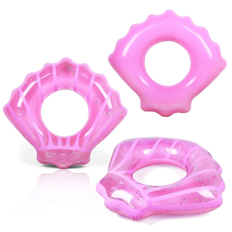 Shell Shape Inflatable Swimming Ring Lifesaving Ring Axillary Ring, Size: L,100x110cm, Size: 100x110cm (Pink), Size: 100x110cm(Blue)