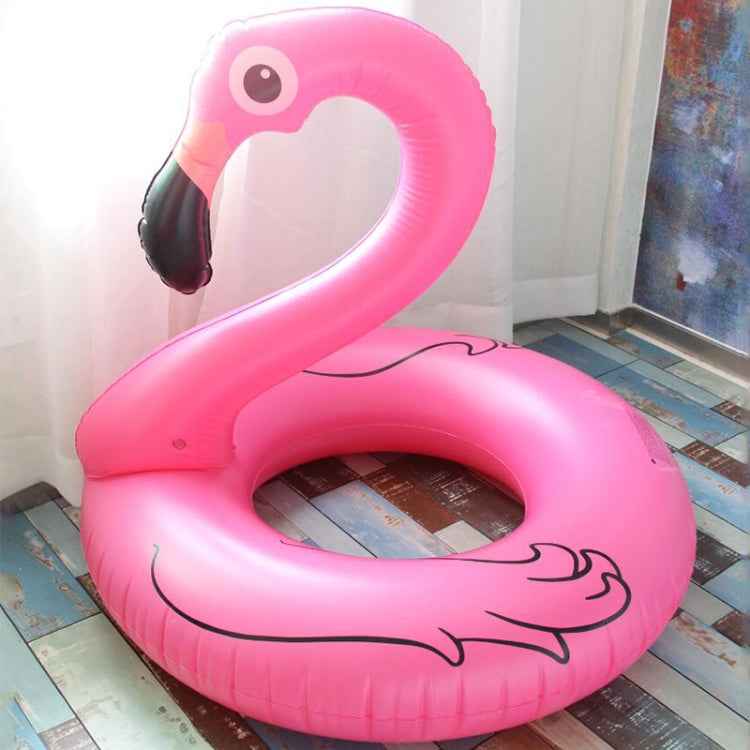 Summer Inflatable Flamingo Shaped Float Pool Lounge Swimming Ring Floating Bed Raft, Size: 120cm, Size: 120cm