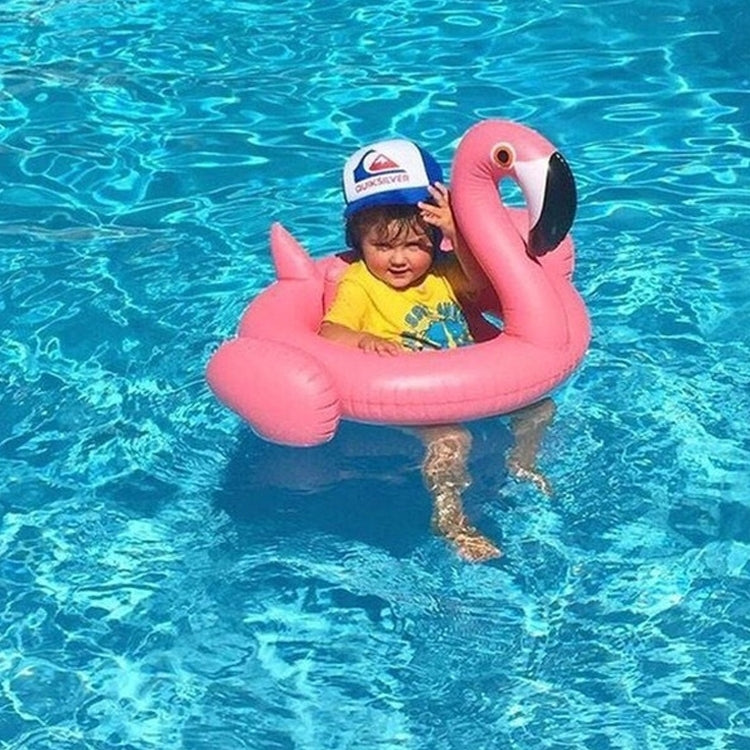 Inflatable Flamingo Shaped Baby Swimming Ring, Inflated Size: 83 x 83 x 48cm