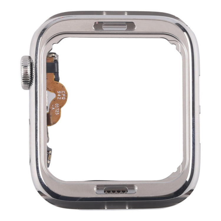 For Apple Watch Series 5 40mm LTE Stainless Steel Middle Frame Bezel Plate with Crown Spin Axis Flex Cable, For Apple Watch Series 5 40mm LTE(Stainless Steel)