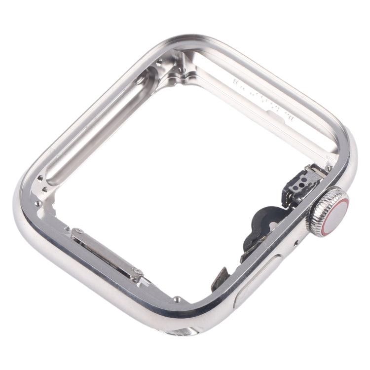 For Apple Watch Series 5 40mm LTE Stainless Steel Middle Frame Bezel Plate with Crown Spin Axis Flex Cable, For Apple Watch Series 5 40mm LTE(Stainless Steel)