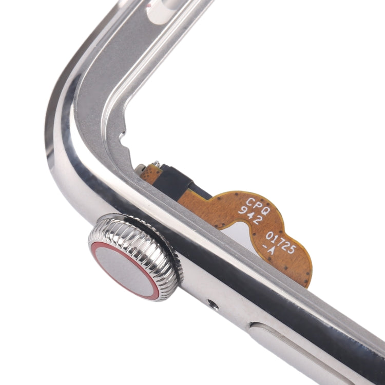 For Apple Watch Series 5 40mm LTE Stainless Steel Middle Frame Bezel Plate with Crown Spin Axis Flex Cable, For Apple Watch Series 5 40mm LTE(Stainless Steel)