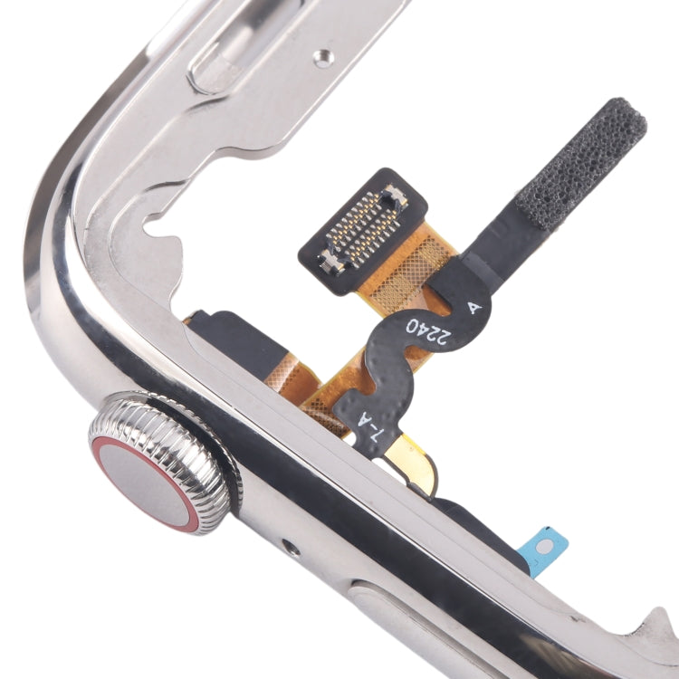For Apple Watch Series 7 / 8 / 9 41mm LTE Stainless Steel Middle Frame Bezel Plate with Crown Spin Axis Flex Cable, For Apple Watch Series 7 / 8 / 9 41mm LTE(Stainless Steel)