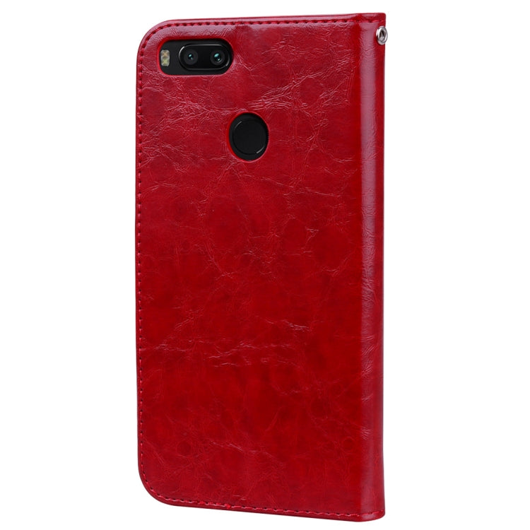 For Xiaomi  Mi A1 & 5X Business Style Oil Wax Texture Horizontal Flip Leather Case with Holder & Card Slots & Wallet & Lanyard, For Xiaomi Mi A1, For Xiaomi Mi A1 & 5X