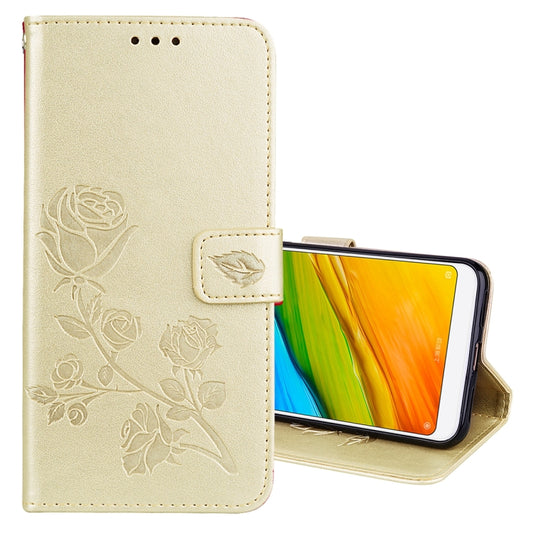 For Xiaomi Redmi 5 Plus Rose Embossed Horizontal Flip Environmental PU Leather Case with Holder & Card Slots & Wallet, For Xiaomi Redmi 5 Plus