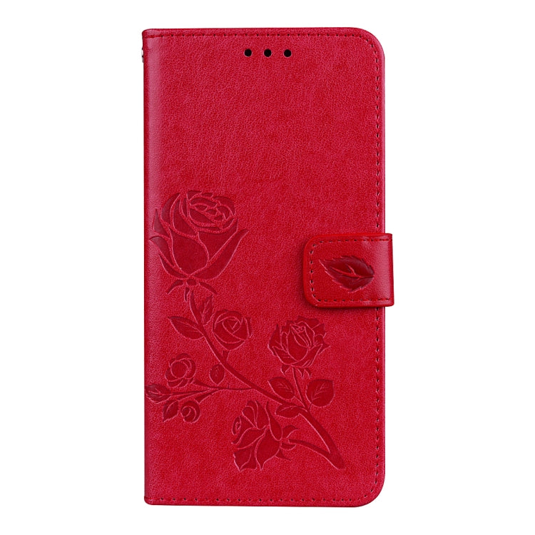 For Xiaomi Redmi 5 Plus Rose Embossed Horizontal Flip Environmental PU Leather Case with Holder & Card Slots & Wallet