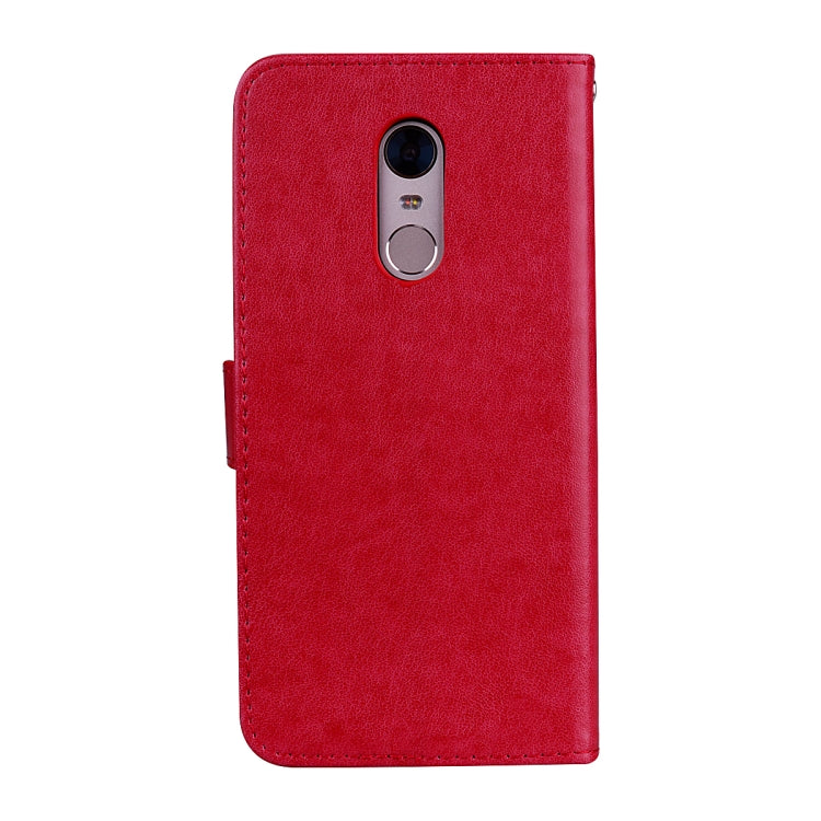 For Xiaomi Redmi 5 Plus Rose Embossed Horizontal Flip Environmental PU Leather Case with Holder & Card Slots & Wallet