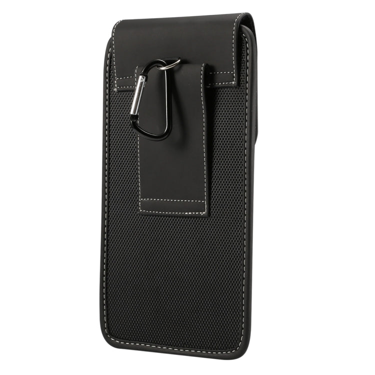 Universal Hanging Waist Oxford Cloth Case for 6.4-6.5 inch Mobile Phones, with Carabiner